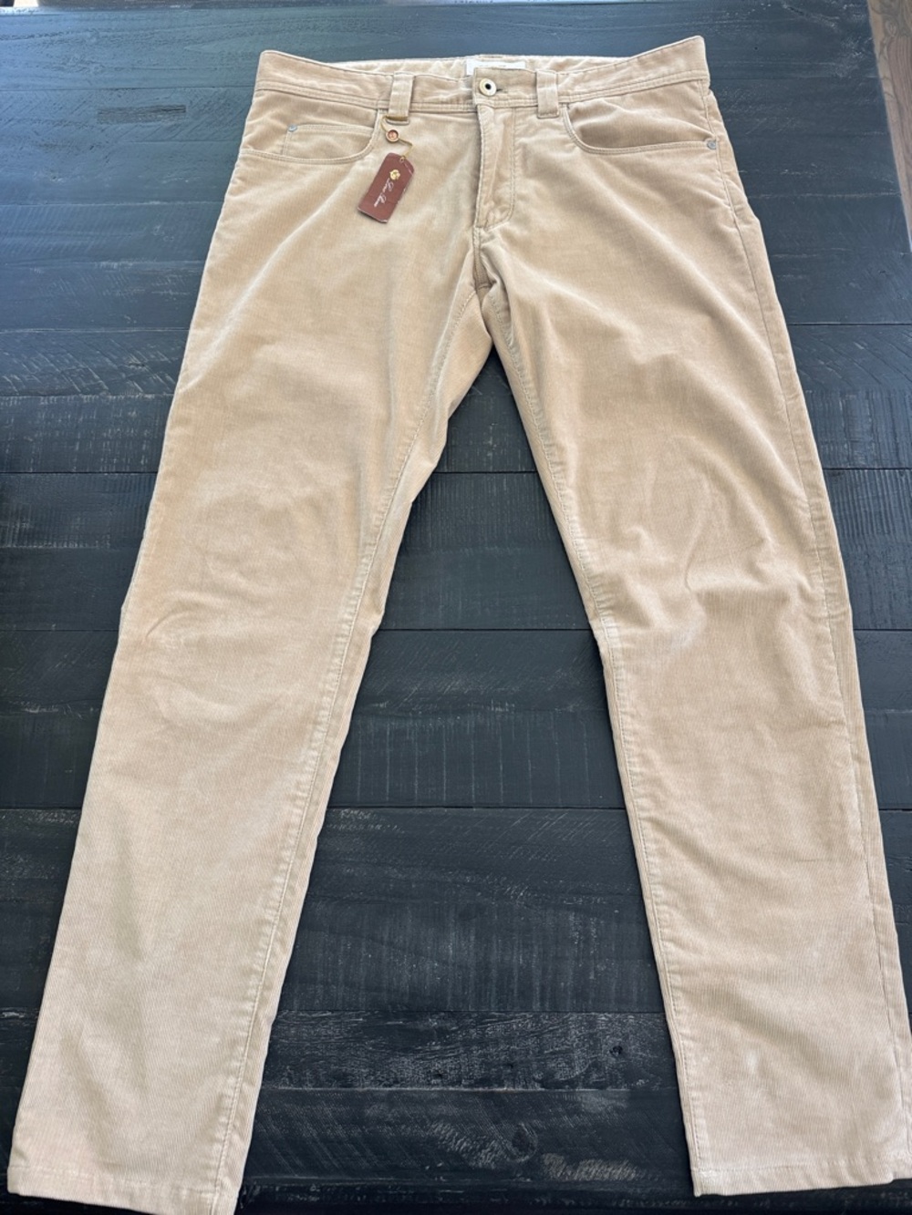 NWT Loro Piana Men's Corduroy Pants in Beige